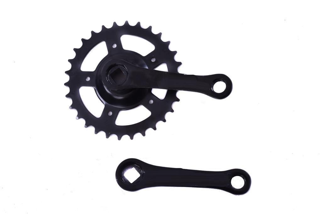 CHILDS BIKE 30 TEETH SINGLE COTTERLESS CHAINWHEEL & CRANK SET,105mm LONG CRANK