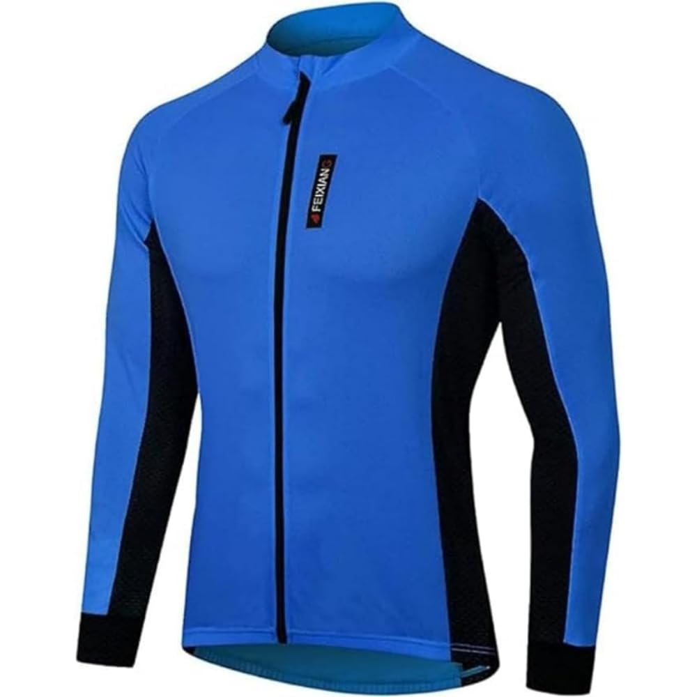 MEETWEE Men’s Cycling Jersey, Long Sleeve Biking Cycle Tops Quick Dry Breathable Mountain Bike MTB Shirt Racing Bicycle Clothes