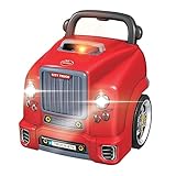 The Bubble Factory: Motor Car Engine Workshop - Red City Truck - Take Apart & Rebuild Mechanical Toy, Battery-Powered, Lights & Sound, Kids Ages 3+