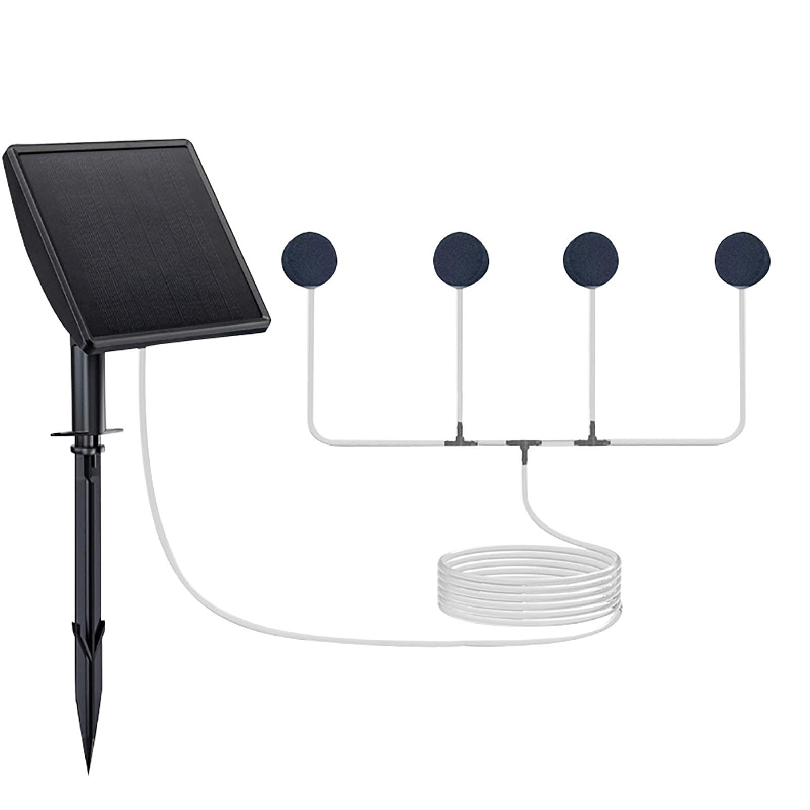 Generisch Innovative Solarpumpen, Stake Oxygenator, Doppeldüse, leise Designs für Büro /, Aquarien, Luftzubehör, Aquarium Luftpumpen Zubehör
