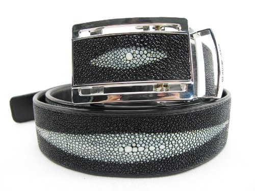 Genuine Stingray Shagreen Skin Leather 1 Diamond Men's Belt 46