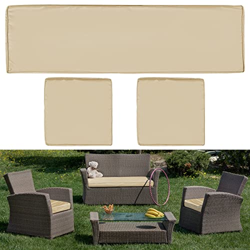 Buy Lounsweer 3 Pcs Outdoor Cushion Covers Patio Cushion Replacement