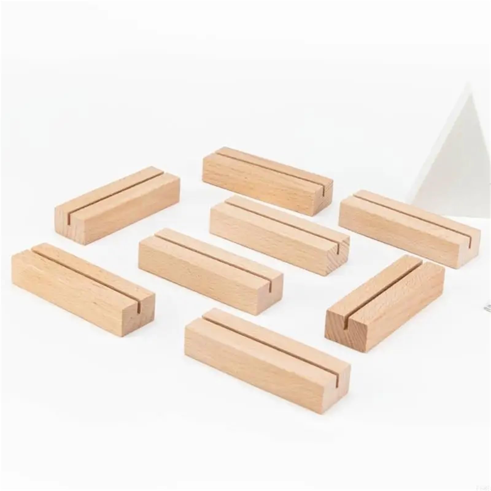 Tischkartenhalter aus Holz, 20 Stück, Tischkartenhalter aus Holz, Tischnummernständer, Bildhalter für Hochzeitstisch, Namensnummer, Bilder