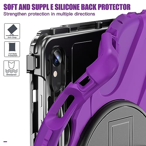 Funda Samsung Galaxy Tab S10 FE con soporte antichoque y asa 5