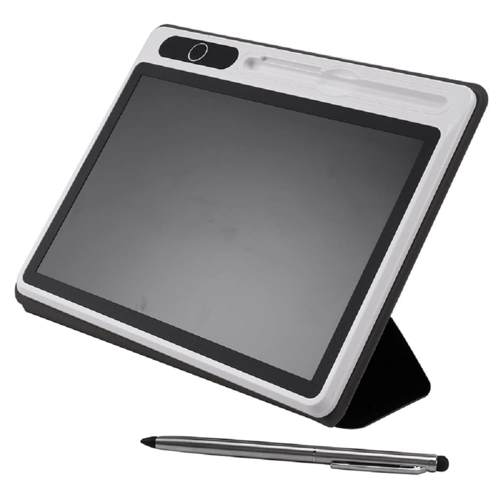 EMEBAY Bloc-Notes électronique Tableau d'écriture Intelligent avec étui de Protection, Tablette à Dessin LCD 10.1 Pouces, Outil de Peinture à la Main pour Enfants/Adultes/Notes/Enseignants