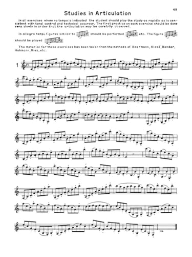 Rubank Advanced Method - Clarinet Vol. 1 - Clarinet Music Book for Teachers and Students - Easy to Read and Study Clarinet Sheet Music - Image 7