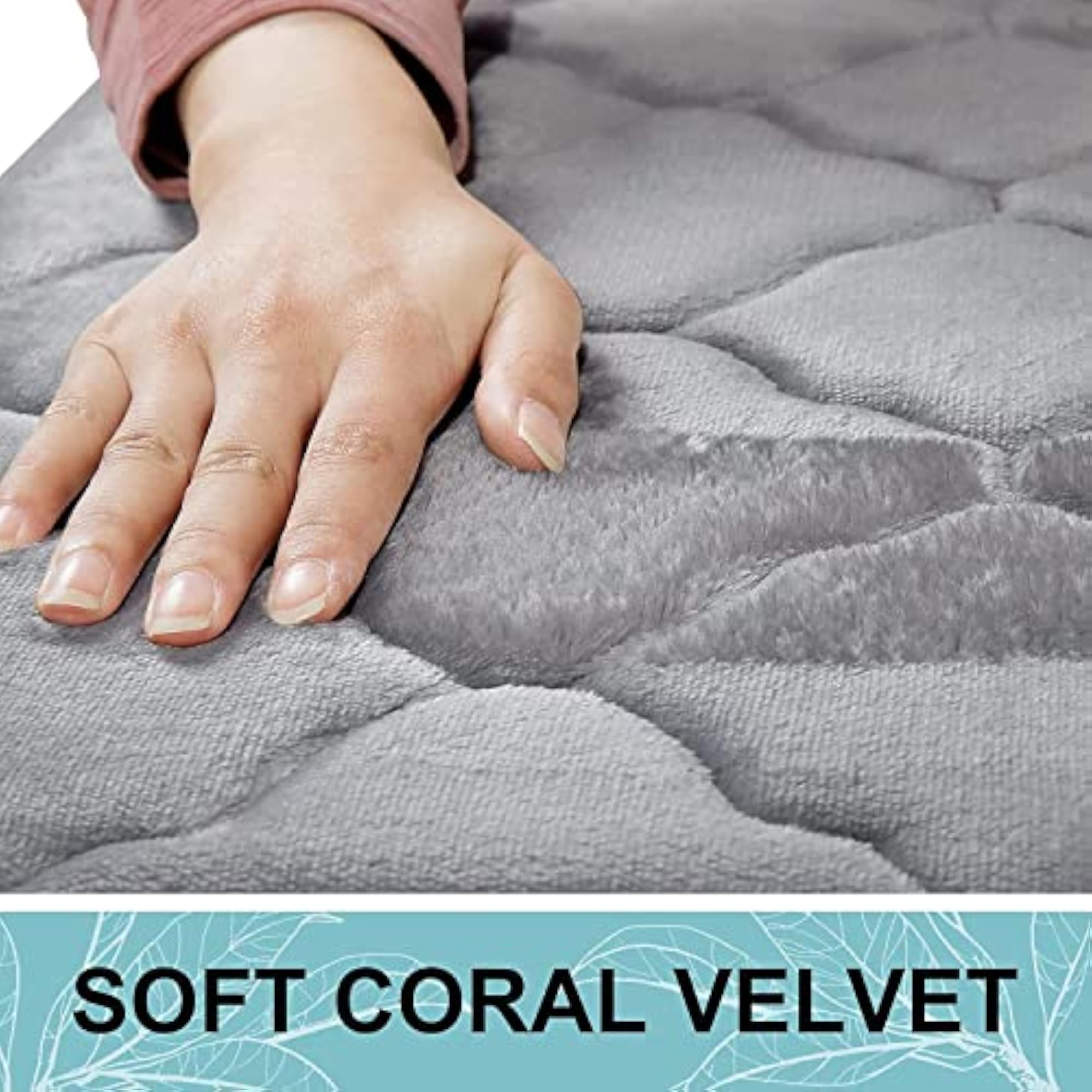 KREZON Memory Foam Bath Mat, Cobblestone Design