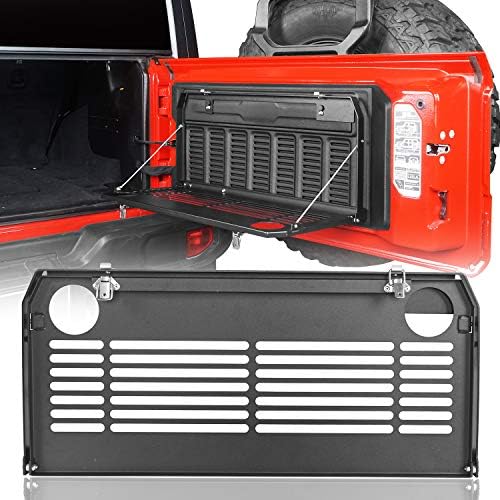 JOYTUTUS Tailgate Table For Jeep Wrangler JL & JLU (2018-2024) - Foldable Cargo Shelf, MOLLE Panel, Supports 88 Lbs