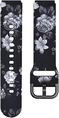 Miniatura 11 de COOVS Correa de reloj de silicona con pintura de 0.709 in para Garmin Vivoactive 4S Vivomove 3S Smart Watch para Garmin Venu 2S/Active S (color: