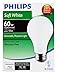 PHILIPS Halogen Dimmable A19 Light Bulb: 790-Lumen, 2920-Kelvin, 43-Watt (60-Watt-Equivalent), Medium Screw Base, Soft White, 4-Pack