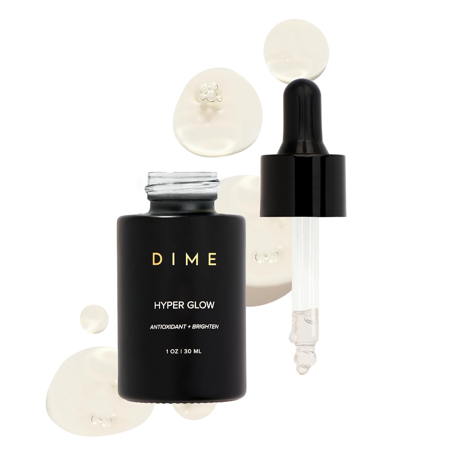 DIME Beauty Hyper Glow Serum, 15% Vitamin C Face Serum for Brightening Dull Skin, Dark Spot Corrector, 1 oz / 30 ml DIME Beauty Hyper Glow Serum, 15% Vitamin C Face Serum for Brightening Dull Skin, Dark Spot Corrector, 1 oz / 30 ml