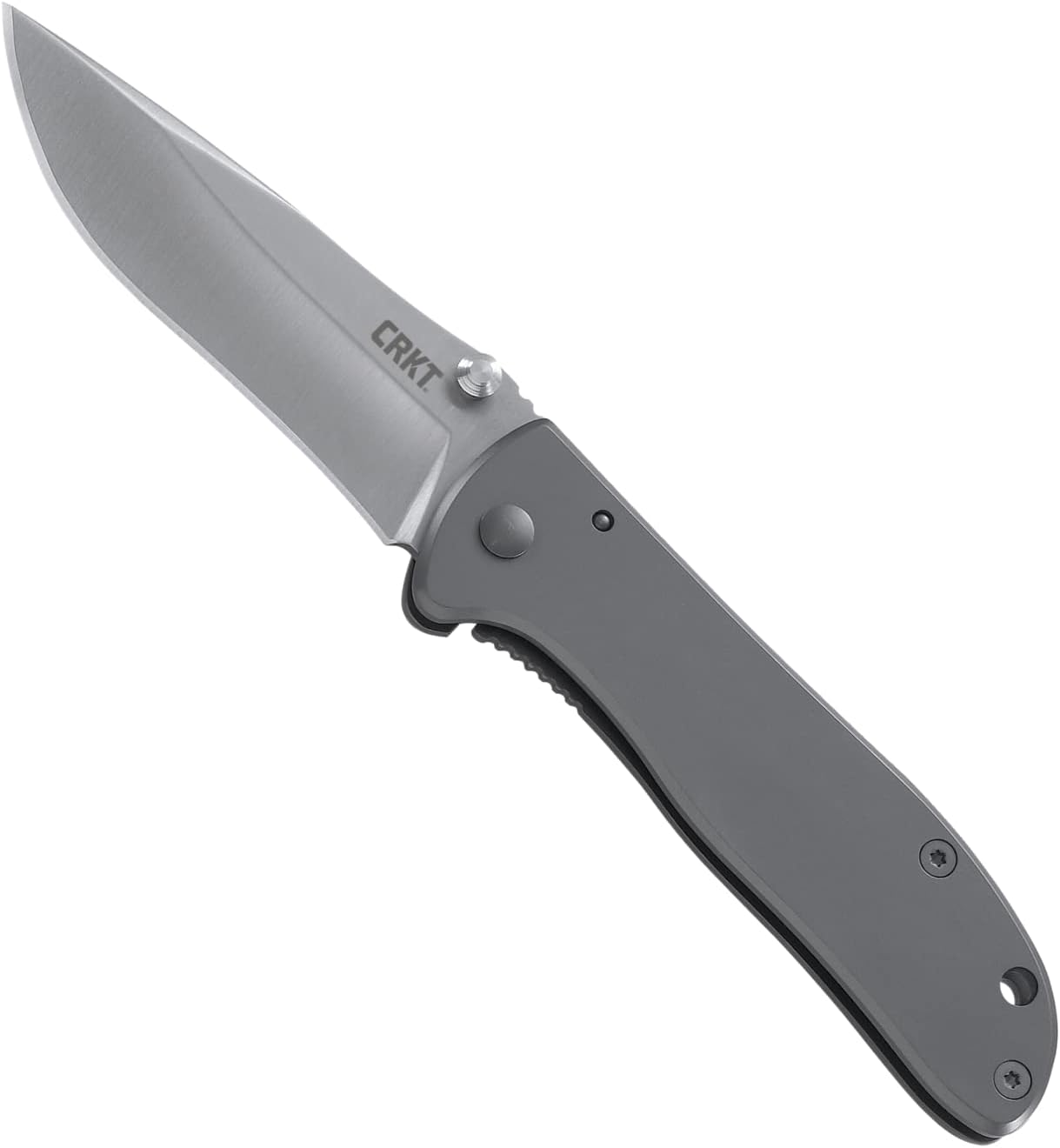 Drifter Everyday Carry EDC Pocket Folding Knife with Frame Lock: Stainless Steel Plain Edge Blade, Stainless Steel Handle, Pocket Clip, 6450S