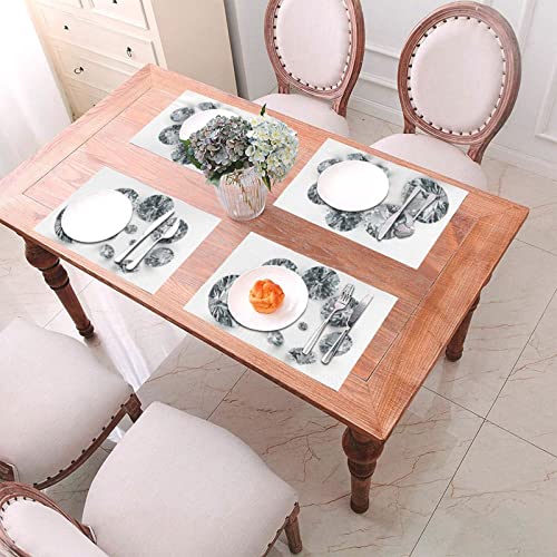 Sets de table anti-taches PVC lavables pour protéger votre table