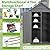Tmsan Outdoor Storage Cabinet, Garden Vertical Tool Shed, Waterproof Outdoor Storage Box for Patio, Backyard, Pool, Grey
