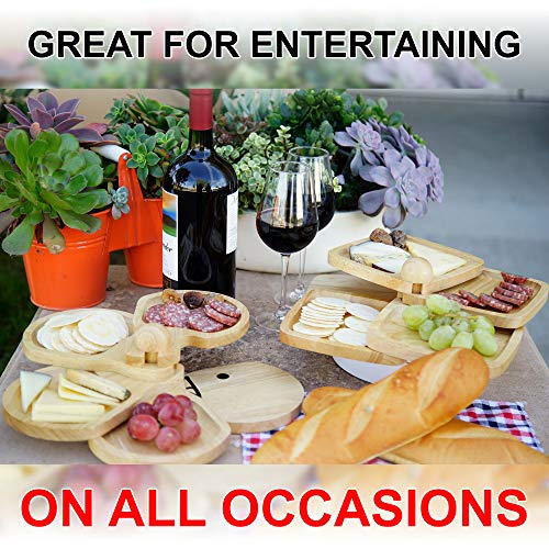 Primeware Cambridge 5 Tier Appetizer Server Plates With Wine Glass Holder (Snail) #TOP7