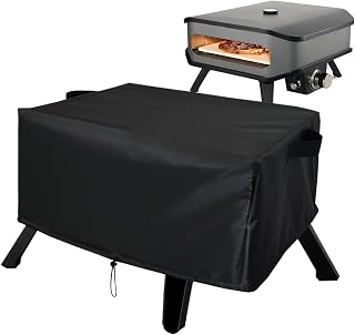 Waterproof Oxford Cloth Pizza Oven Cover, Protective Storage Accessory for Commercial Kitchens, Restaurants, Hotels, Rentals, Apartments, and Multifunctional Cookers, 24.41x24.41x11.02 inches