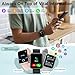 Gydom Smart Watches for Men Women Android & iPhone, 1.8'' Alexa Built-in Smartwatch with Bluetooth Calls, Heart Rate/Sleep/SpO2 Monitor, IP68 Waterproof Activity Fitness Tracker with 110+ Sports Modes
