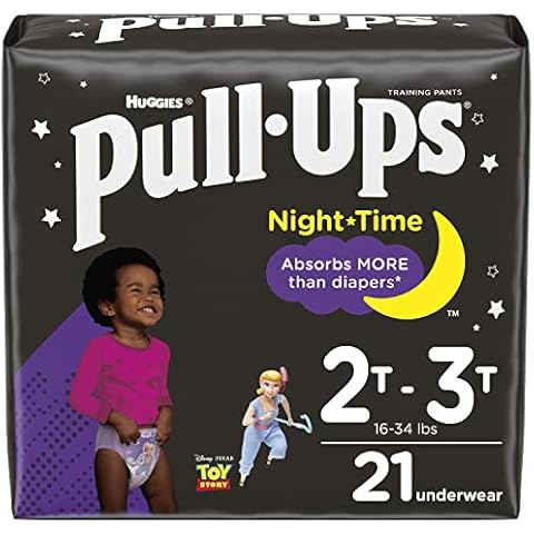 Pull-Ups Girls' Nighttime Potty Training Pants Training Underwear, 2T-3T, 21 Ct Cover
