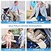 Slide Transfer Board with Turntable, Sliding Board for Smooth Pain-Free Transfers from Wheelchair to Bed Car, Non-Slip Texture for Seniors Disabled Patients, 440LBS, 33.9