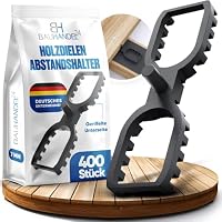Bauhandel24-400 Stück Terrassendielen Abstandhalter 7 mm Fugenbreite, gleichmäßige Fugen bei Holzterrassen, Terrassenbau Distanzhalter