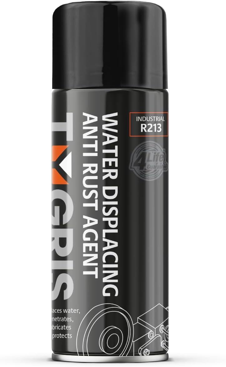 TYGRIS R213 WD Anti-Rust Agent – 400ml Water Displacement Spray | Penetrating Oil, Lubricant & Corrosion Protection | Silicone-Free Multi-Purpose Maintenance Spray