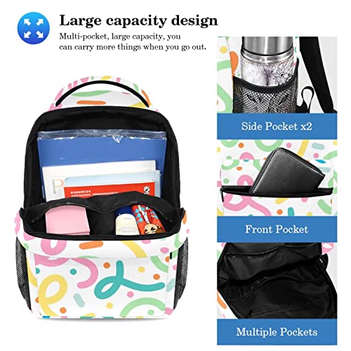Sac à dos Colorful Lines idéal pour les sorties et le collège