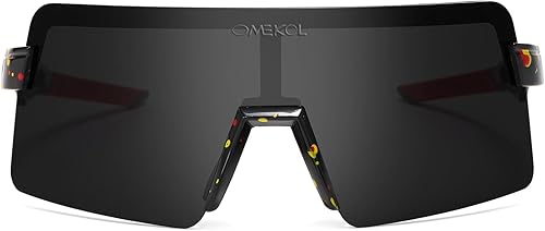 Miniatura 7 de OMEKOL Dos tamaños para adultos y jóvenes, lentes de sol polarizados para hombres y mujeres, gafas de béisbol deportivas al aire libre, gafas de