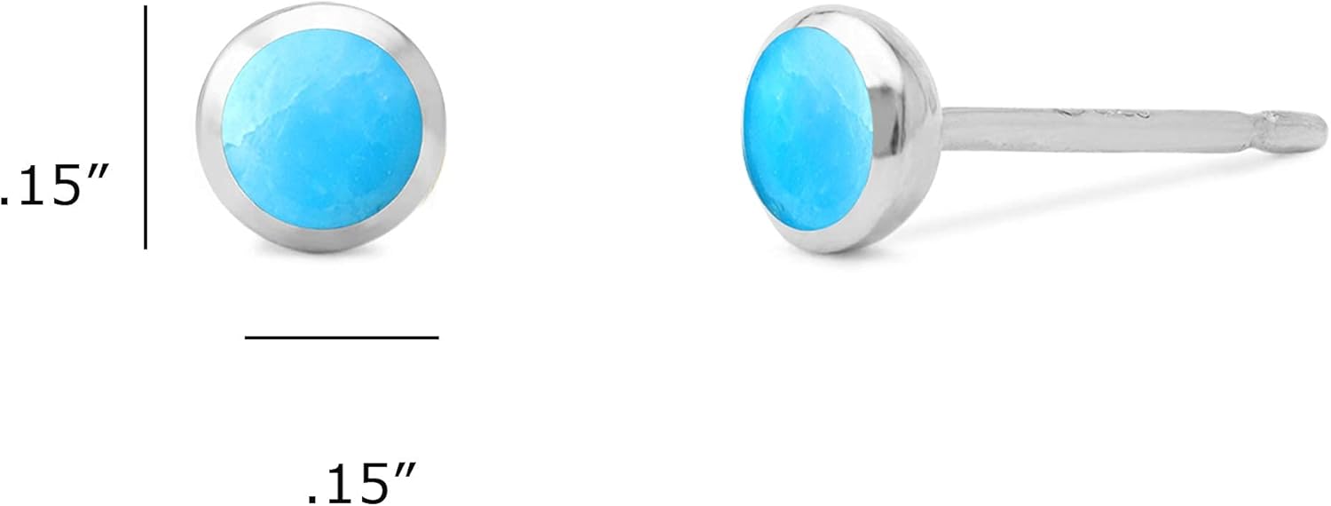 Boma Jewelry Sterling Silver Mini Circle Stud Earrings - Image 4