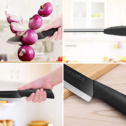 Ceramic Knife Set, Kitchen Knife with Sheath Covers, Very Sharp Kitchen Knife Set, 6