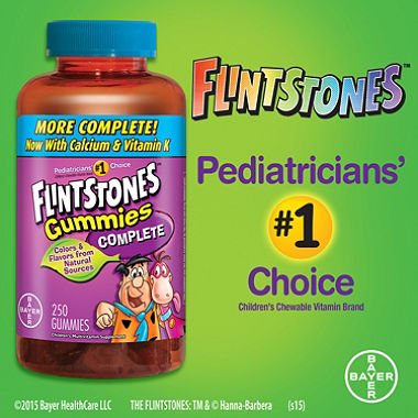Flintstones Gummies Complete Vitamin Supplement (250 ct.) by Flintstones Vitamins