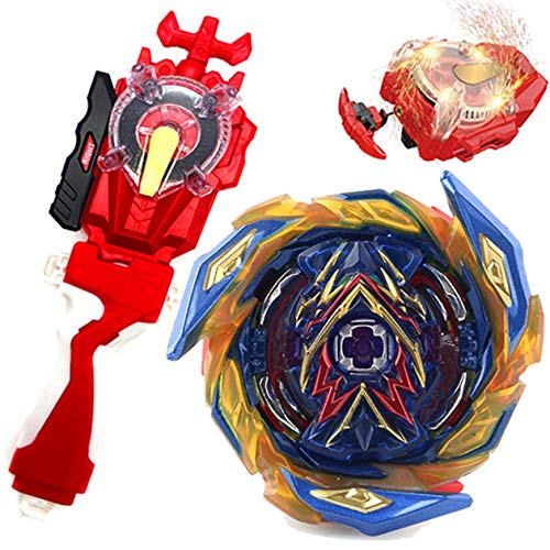 Sparking Launcher Lr String Launcher Grip Starter Set Bey Battle SuperKing Booster B-163 Brave Valkyrie.Ev'2A Bey Burst Evolution Turbo Blades Battling Tops Gaming Spinning Toys Gift for Boys