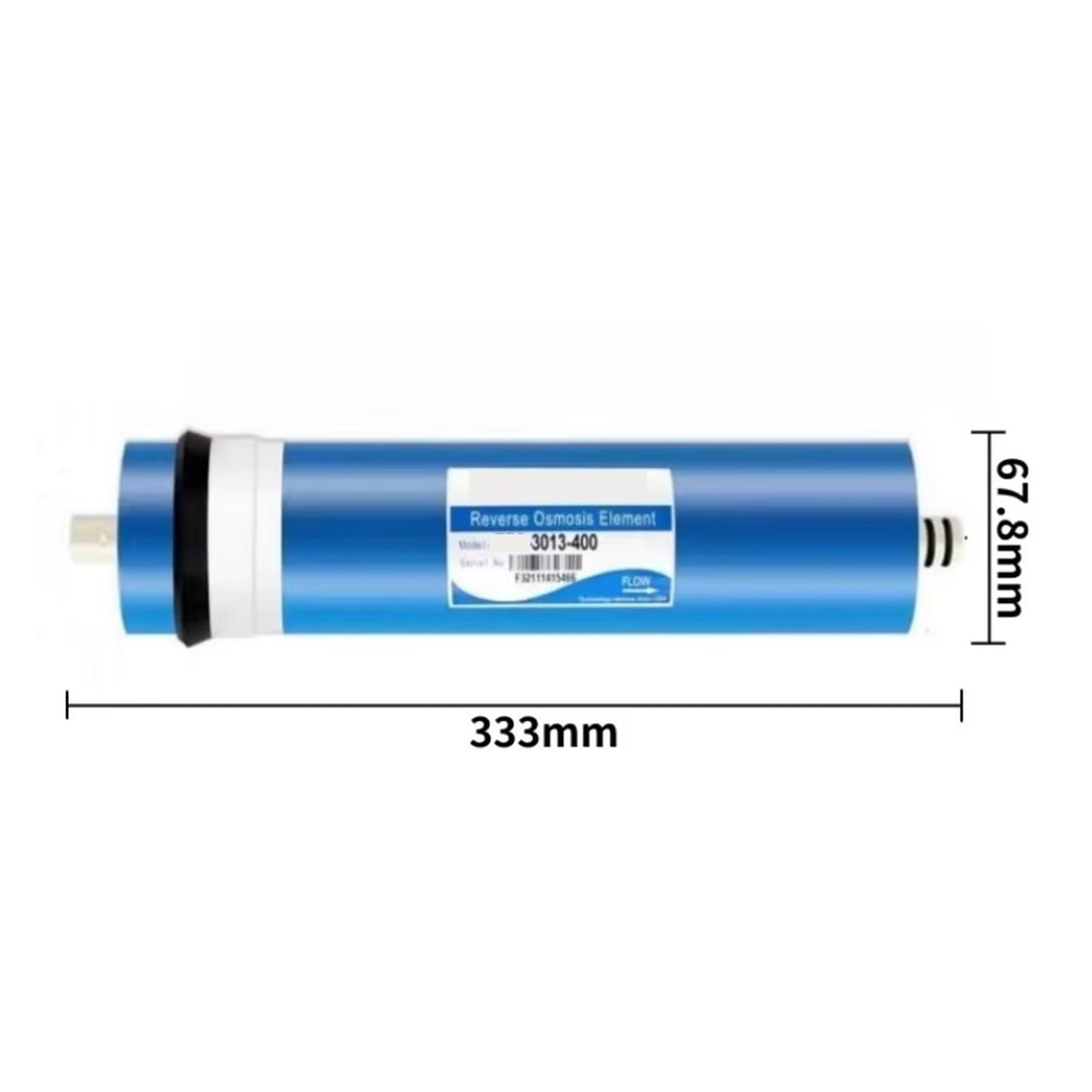 2 pezzi 400 gpd membrana filtrante for osmosi inversa 3013-400 cartucce for filtri for acqua a membrana RO per uso domestico