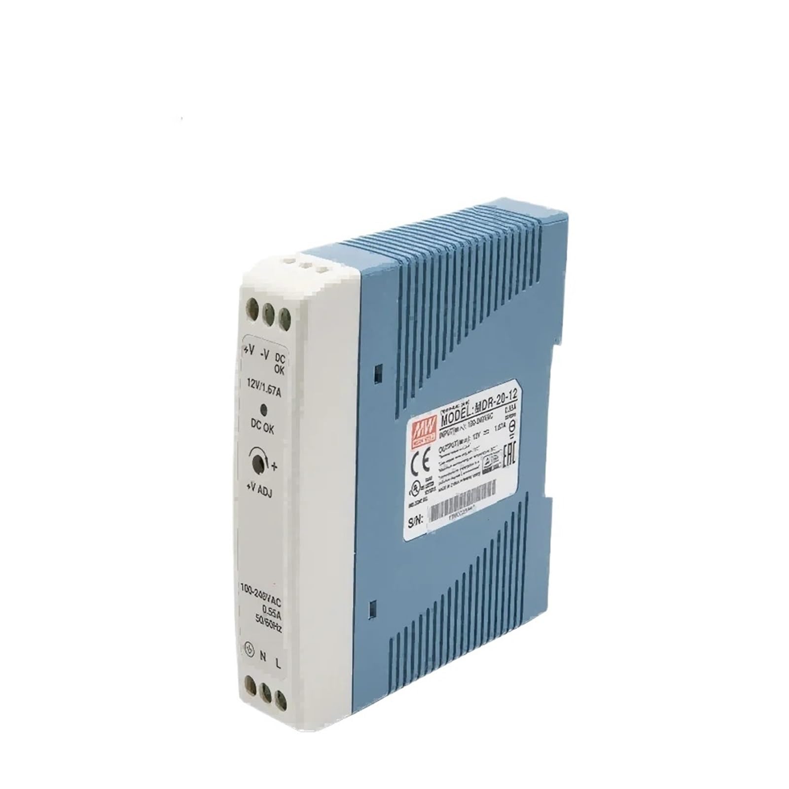 XDDQWSWA 20W Single Output Power Supply MDR-20-5V MDR-20-12V MDR-20-15V MDR-20-24V(MDR-20-12)