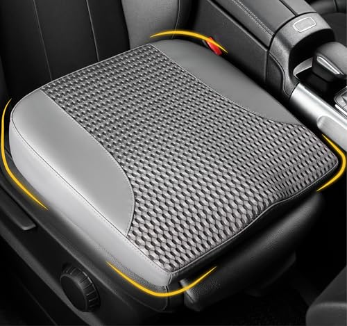 Car seat cushion with memory foam for driving and back relief