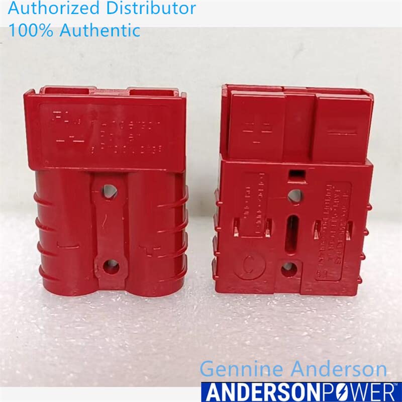 Lot De 2 Connecteurs électriques SB50 50A 600V - Gris, Rouge, Bleu, Avec Contacts #6 Pour Câbles 13,3 Mm²
