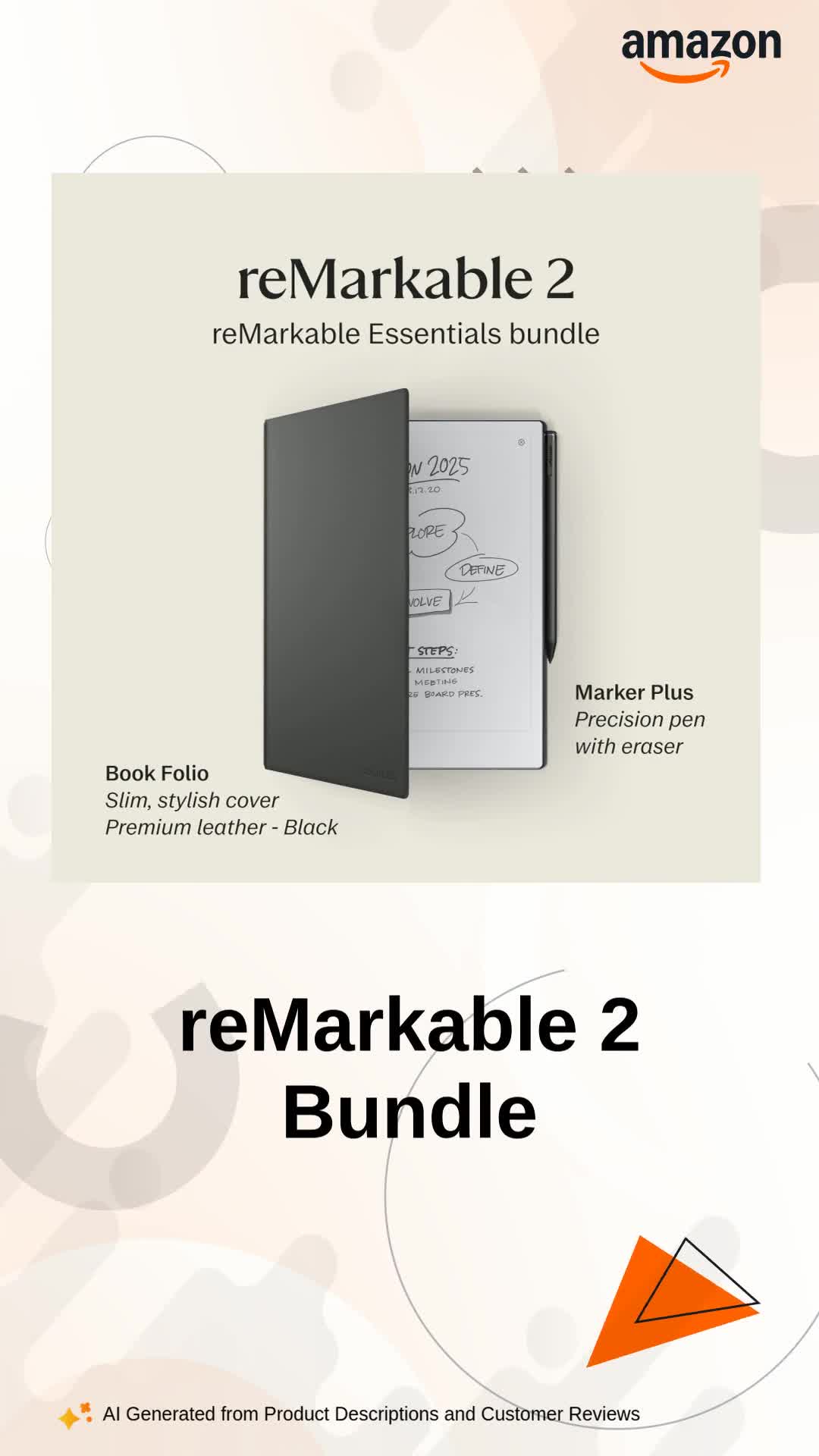 reMarkable 2 Bundle - 10.3'' Black and White Writing Tablet with