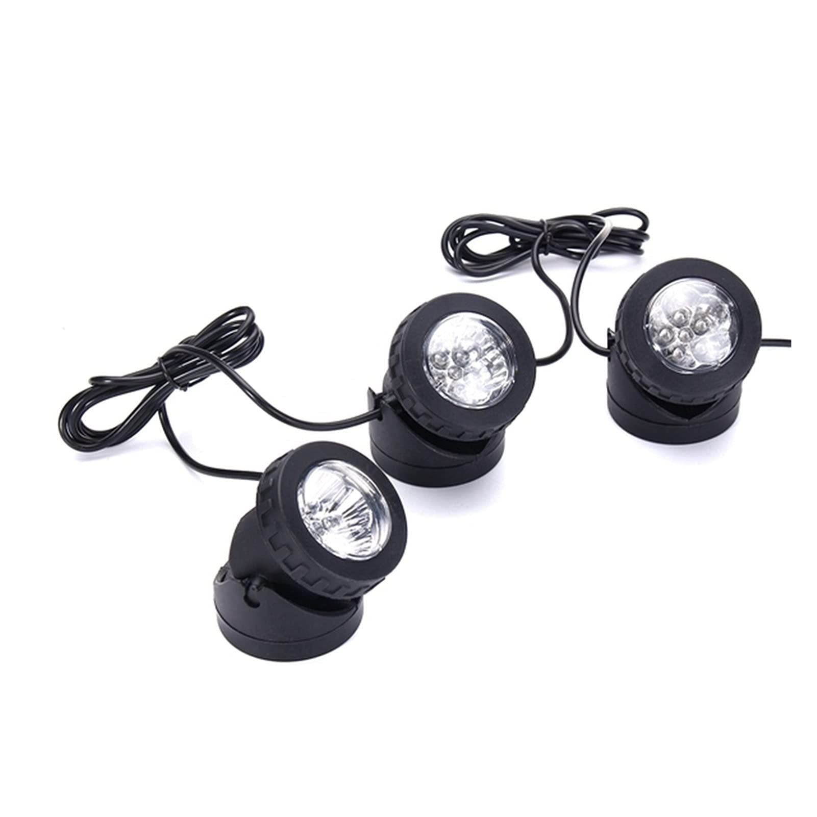 Oświetlenie basenowe LED, 1 zestaw 18. DOPROWADZIŁO Słoneczne zasilane z 3 lampami Lampki projekcyjne Podwodne światła do ogrodu basenu Pond na zewnątrz do stawów(Cold White)