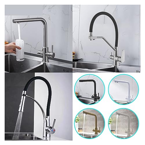 Robinet de purification cuisine eau filtrée double commande - 3
