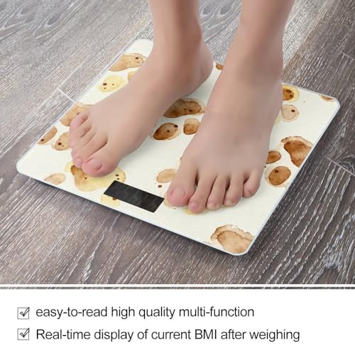 Báscula digital para cuerpo con diseño huella de perro miniatura 5