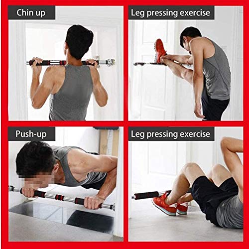 Barre pull up télescopique en acier avec fixation sans perçage pour sit up