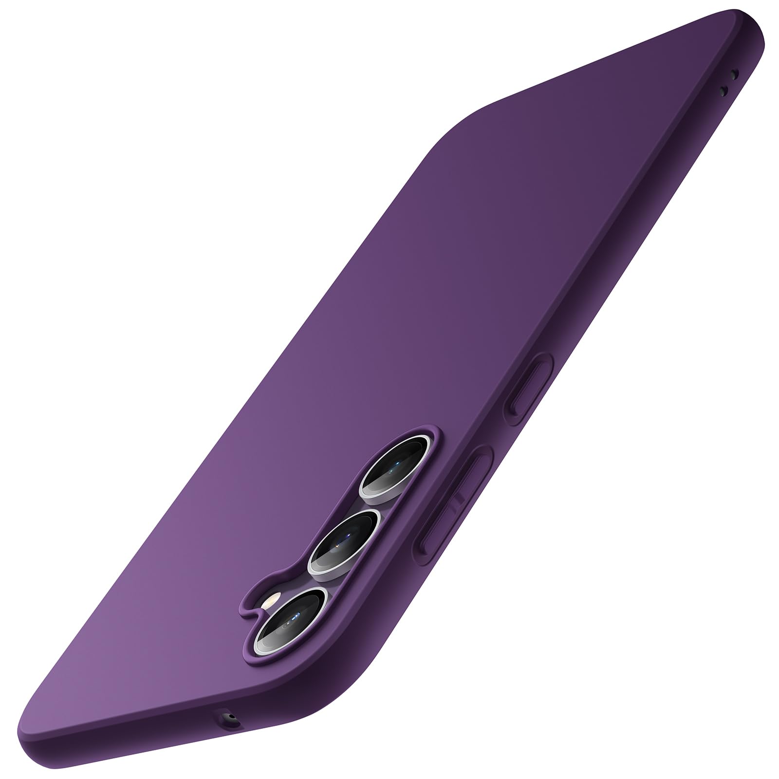 JETech Slim Fit Case for Samsung Galaxy S23 FE 6.4-Inch, Flexible Soft TPU Shockproof Thin Phone Cover with Matte Finish (Deep Purple)