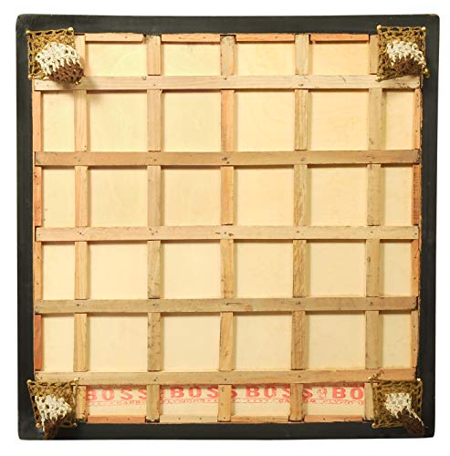 Image of GSi Superior Matte Finish Practice Carrom Board for Serious Professional Practice with Coins Striker and Boric Powder, Beige (x-Large 33 Inch 8mm)