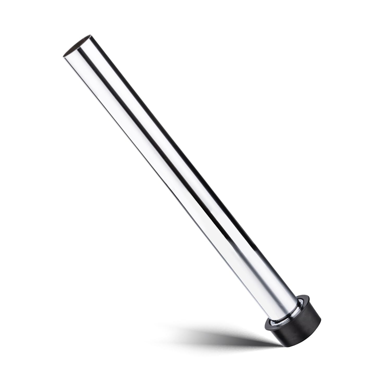 Tubo de desbordamiento de fregadero de barra de acero inoxidable de 12.25 pulgadas para desagües de 1.75 pulgadas, tubo de drenaje de fregadero de baño con 3 compartimentos, tapón de fregadero