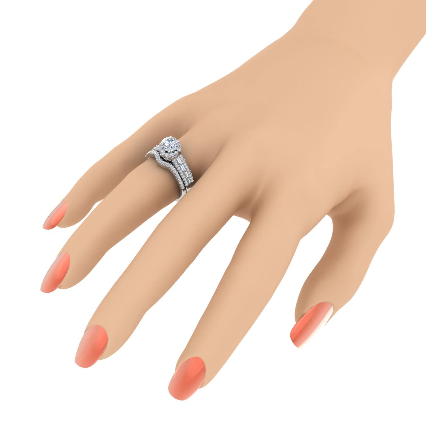 Dazzlingrock Men's Diamond Wedding Band - 0.35 CTW Round Diamonds In Sterling Silver - Anniversary Ring