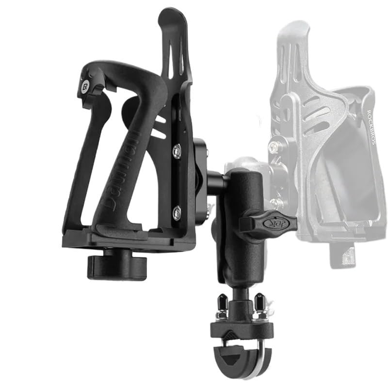 Flaschenhalter Fahrrad Motorrad Wasserflaschenhalter Universal Fahrrad Wasserflaschenhalter Unterstützung Einstellbare Radfahren Fahrrad Flaschenbecherhalter GeträNkehalter Fahrrad(BR motorcycle style