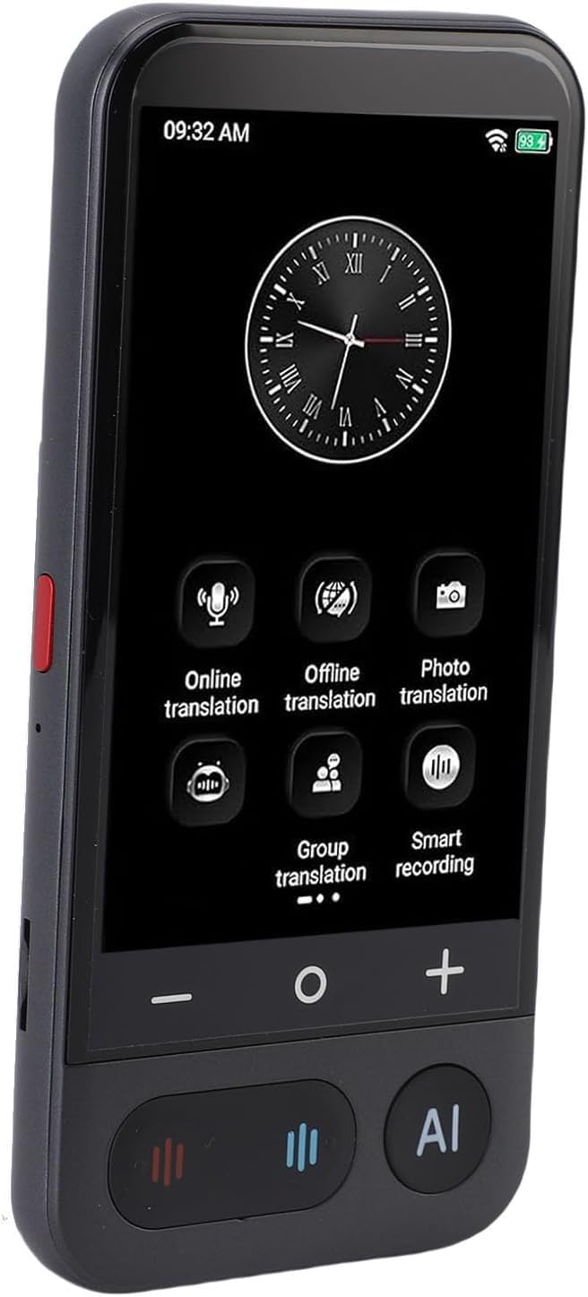 Z16 AI Smart Translator – 4″ Touch Screen, Online & Offline, 138
