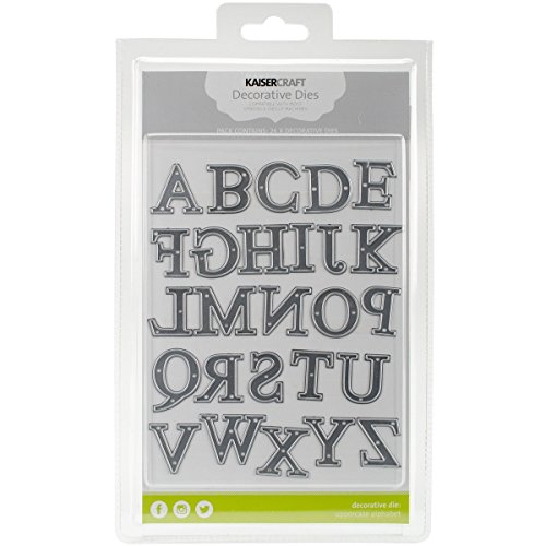 Kaisercraft Dies Uppercase Alphabet .5 1.5 x 1-inch, 0.25x15.87x27.94 cm, Multicolour