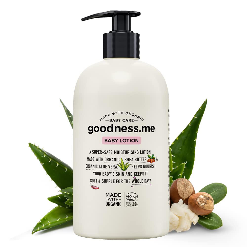 goodnessme Certified Organic Moisturizing Baby Face & Body Lotion, 400ml