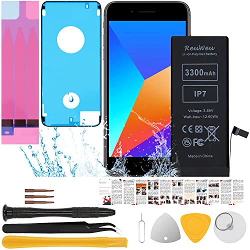 ReuWeu Replacement for iPhone 7 Battery 4.7 All Carriers Upgraded Capacity with Repair Tool Kit