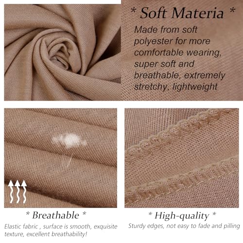 WOVOWOVO 5 Packs Head Wraps for Black Women Stretch Turban Headwraps Scarf Hair Wraps3